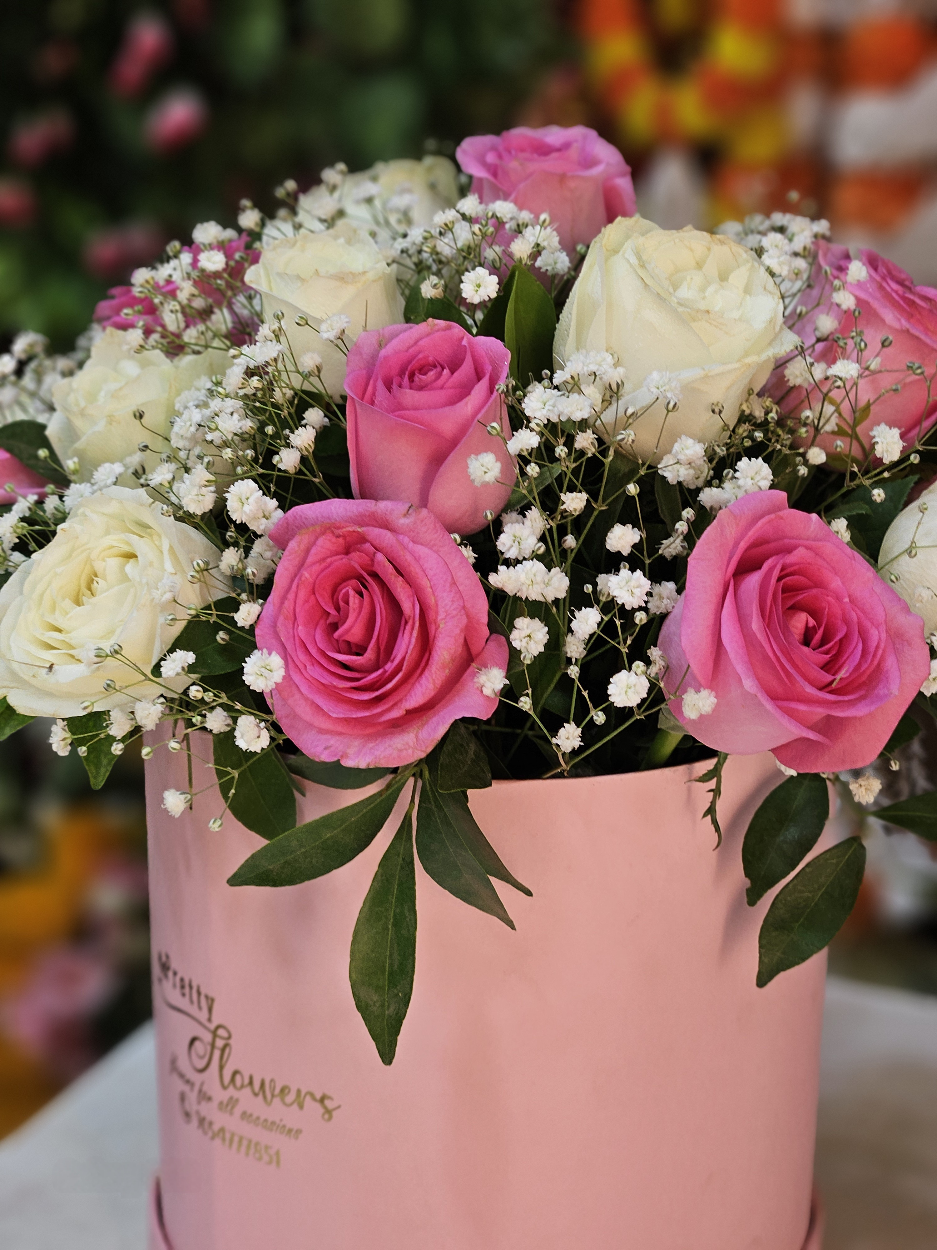 Floral décor styling