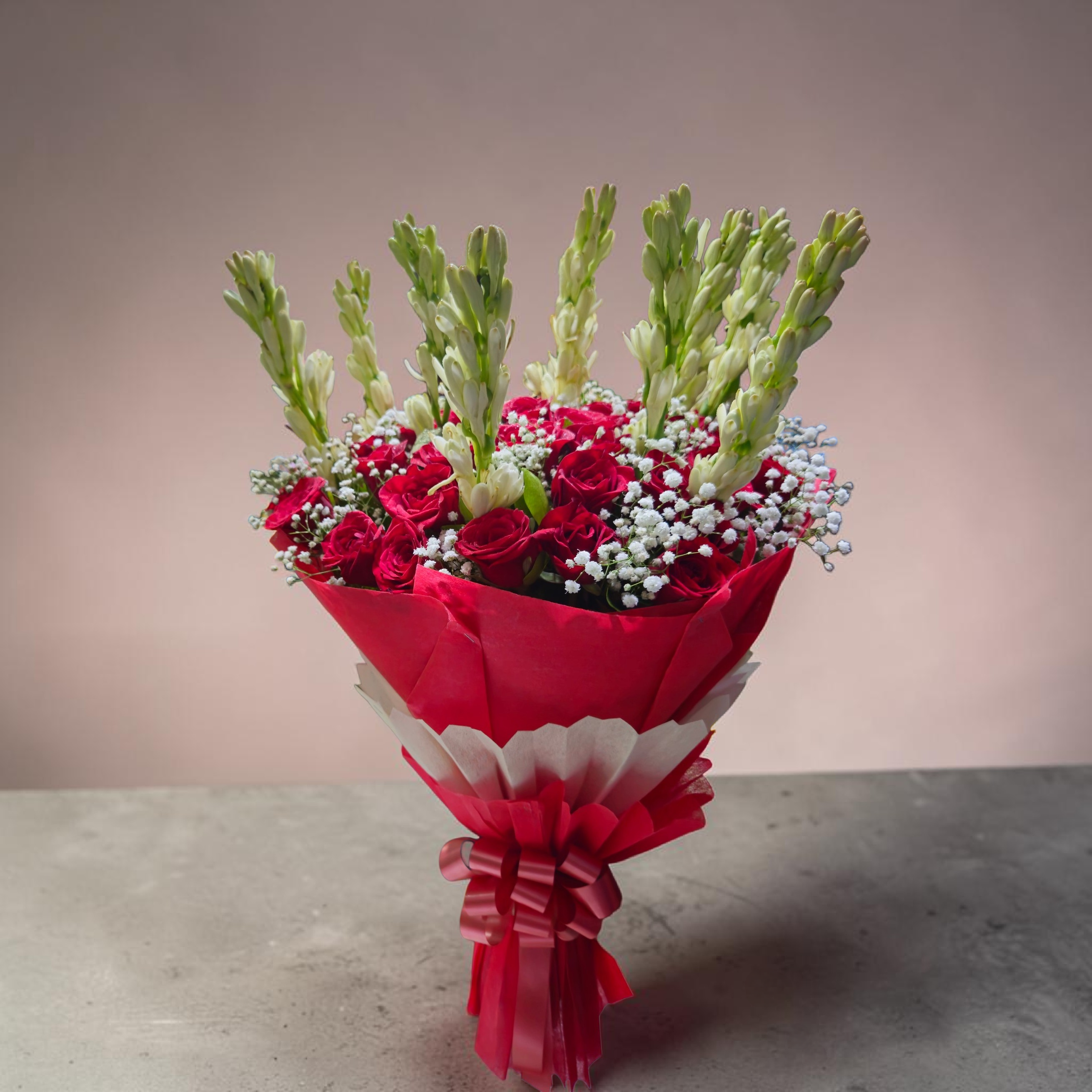 Hand-tied bouquet by Pretty Flowers